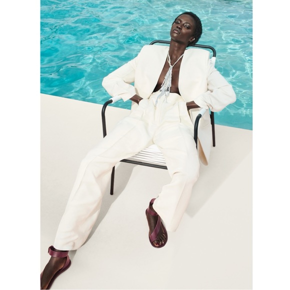 NWT Mango x Victoria Beckham Pleated Suit Trousers size 4 - Picture 5 of 6